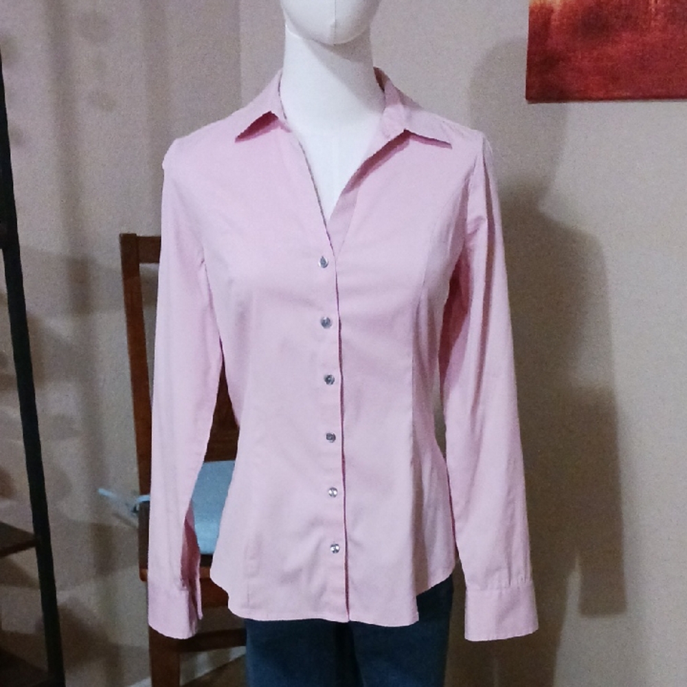 Express Light Pink Button-Down Shirt